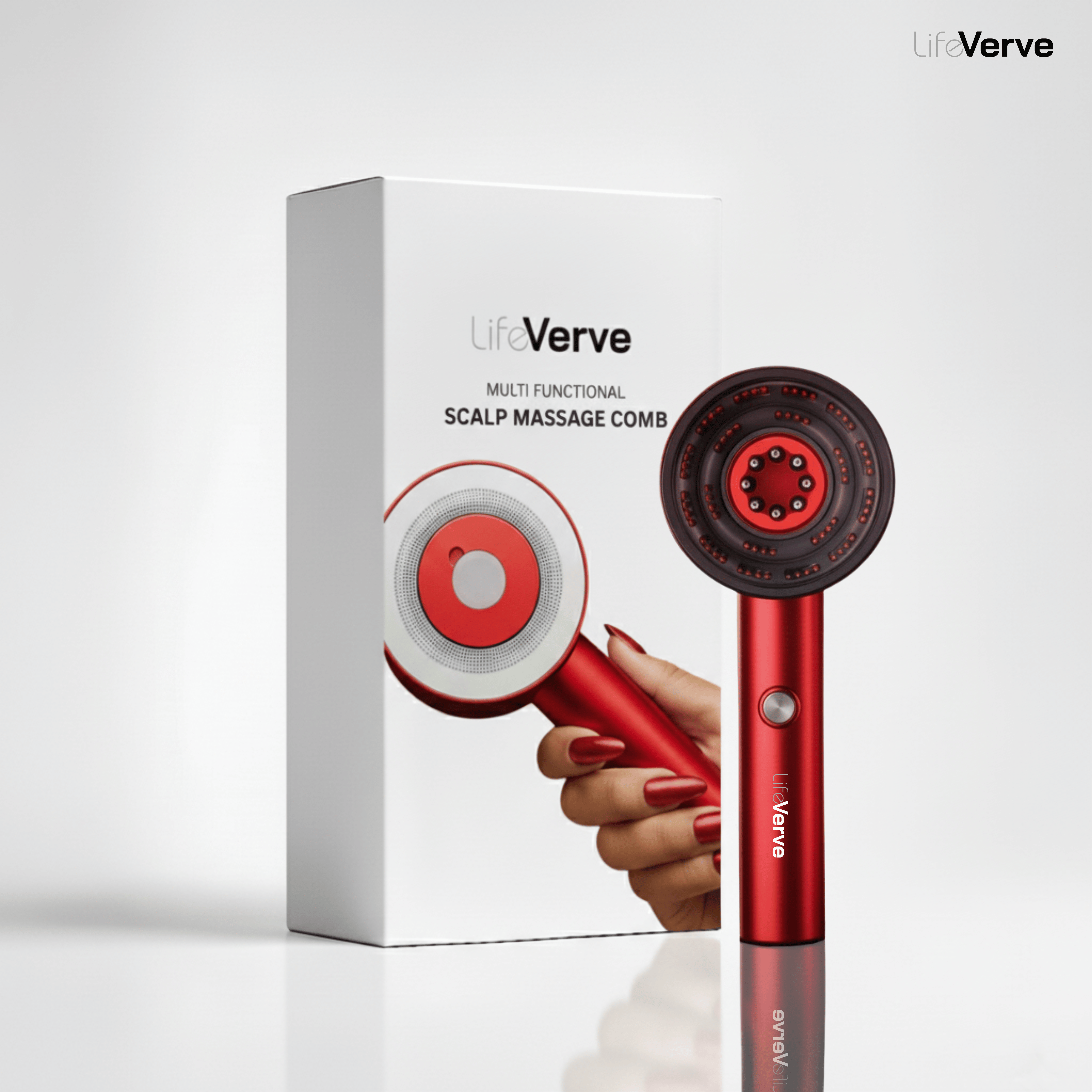 Red Light Therapy Scalp Massager