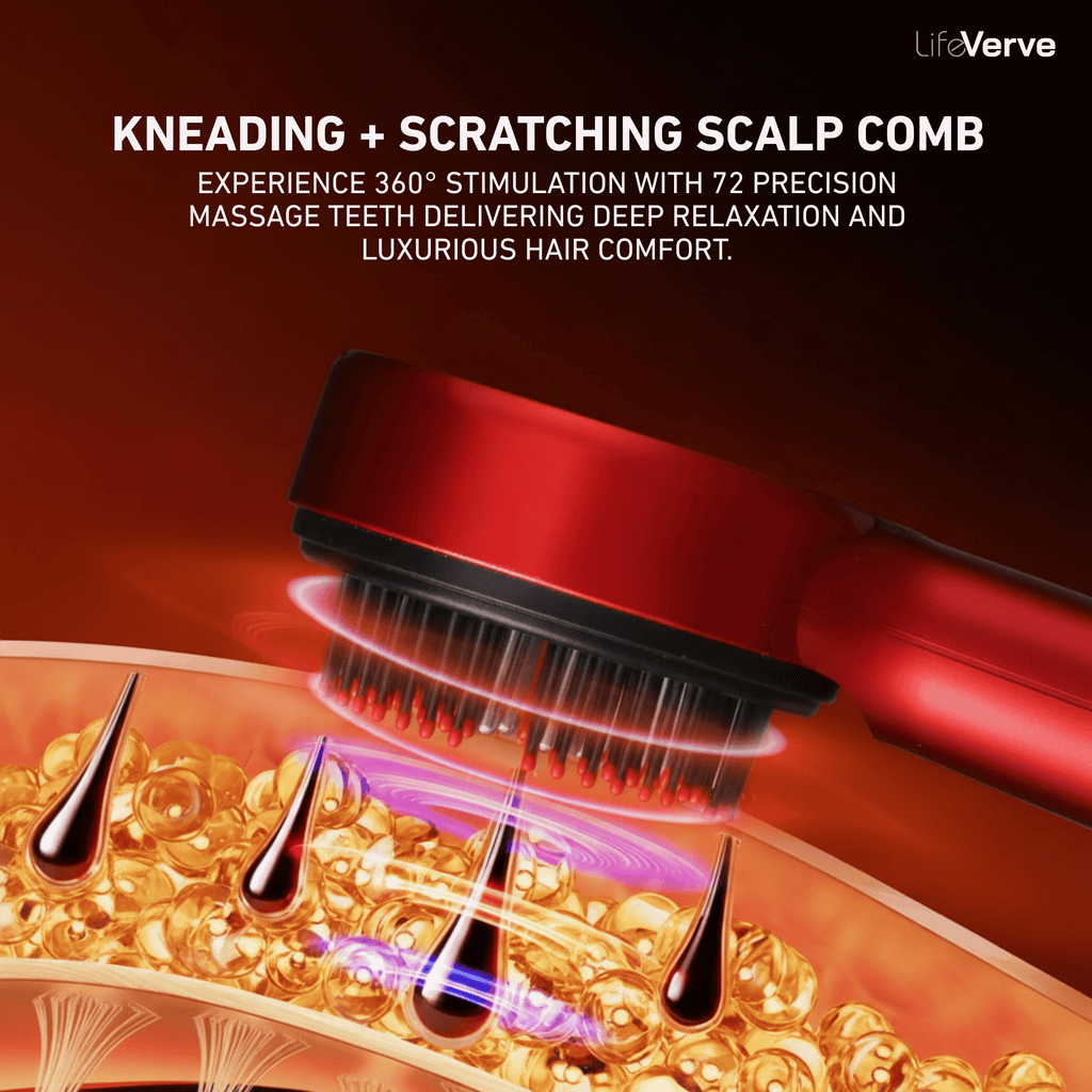 Red Light Therapy Scalp Massager